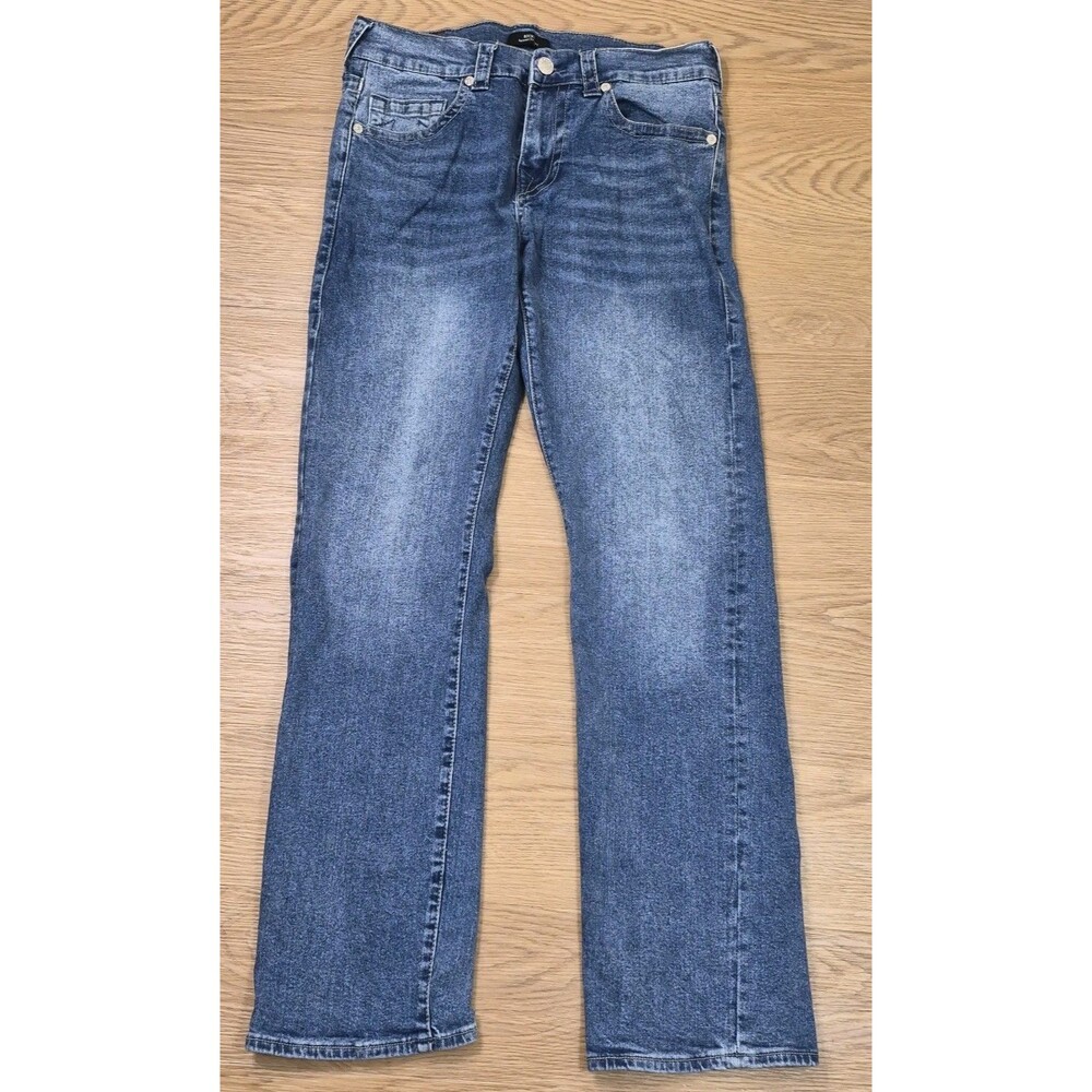 True Religion Jeans Mens 32 Ricky Relaxed Straight Blue Denim Pants 33x32